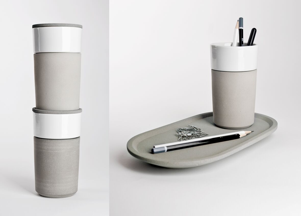 Thermo Becher Beton