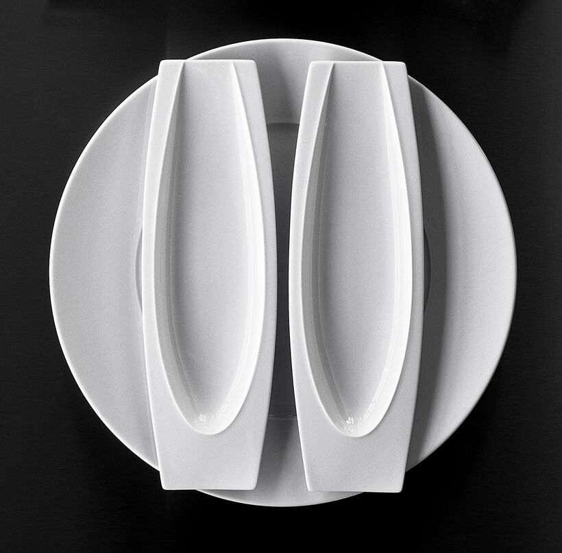 Tapa Fürstenberg - 2 Schalen auf Teller